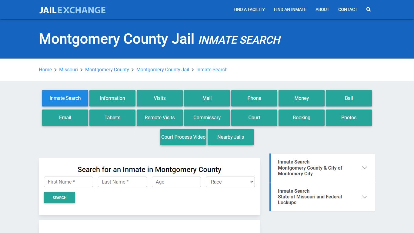 Montgomery County Jail, MO Inmate Search: Roster & Mugshots - Jail Exchange